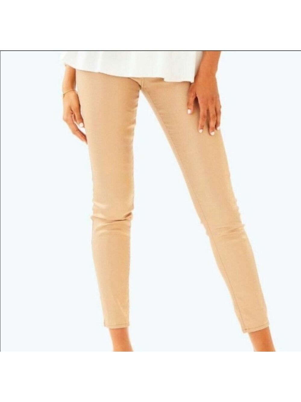 Lilly Pulitzer Tan Skinny Ankle Pants